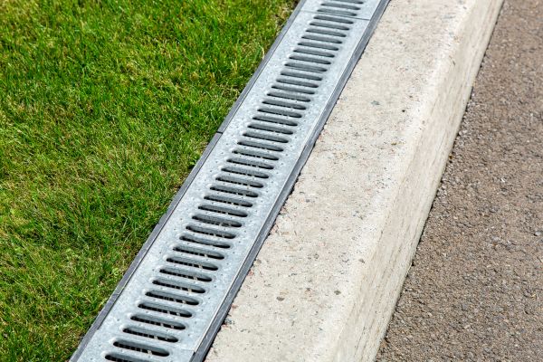 Courtyard Drain Installation in Post Falls
